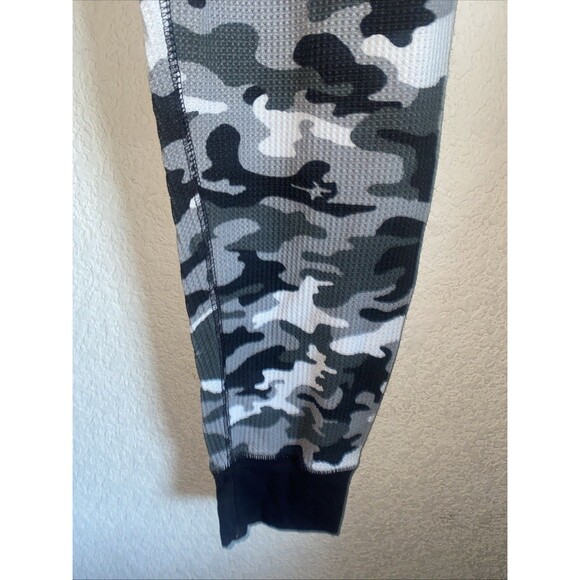 Joe Boxer Thermal Pants Camo Ankle Length Men’s Jogger White Large Hunting Hike - Picture 3 of 6